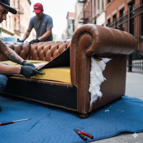Furniture disassembly and reassembly service